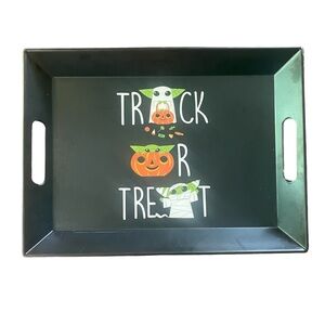 DISNEY STAR‎ WARS HALLOWEEN TRICK OR TREAT LARGE SERVING TRAY NEW